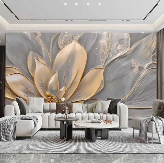 Papier peint photo 3D fleurs murale salon canapé déco maison 200x140cm
