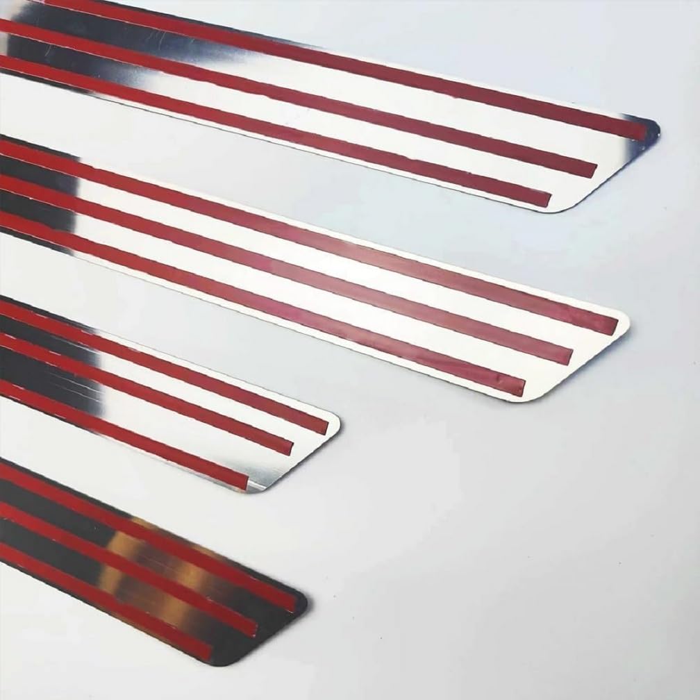 4 Pezzi Battitacco Auto per VW Golf 7/7.5(Nicht GTI R GTD R-Line), Acciaio Inox Anti-Graffio Protezione Portiere Protezione Pedale Adesivi Soglie Accessori