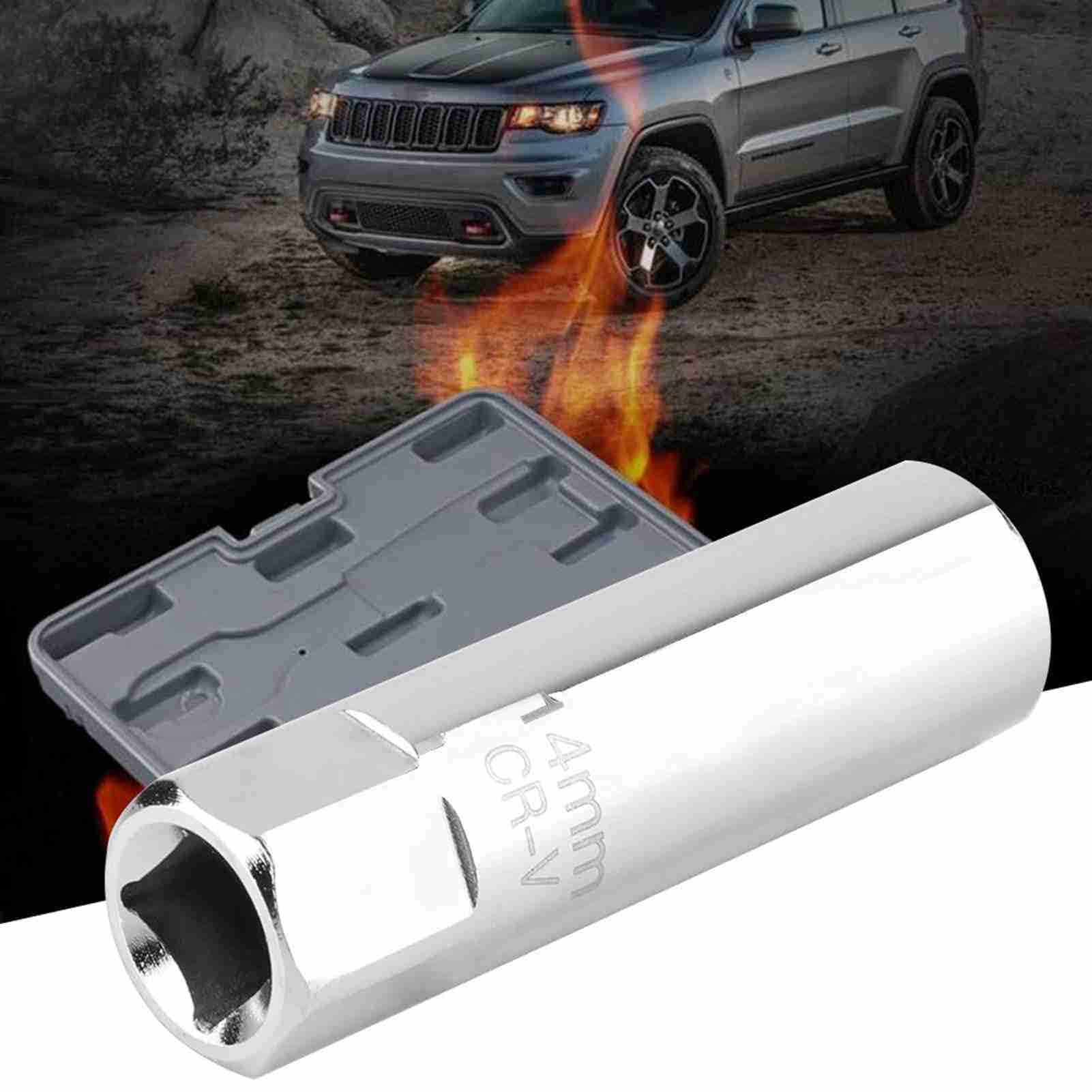 Bussola Per Candele 14mm Magnetica A Parete Sottile | Per Smontaggio Candele Citroen E Peugeot