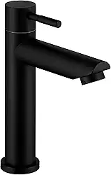 Torneira de Luxo Linha Premium para Banheiro e Lavabo – Aço Inox 304 Design Alto Padrão, 1/4 de Volta Durável e Sofisticada (Preta)