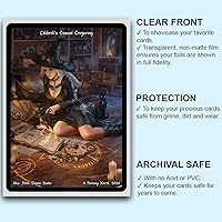 Vista 2 de Fantasy North - Grobulus - The Slime King - 100 fundas para cartas coleccionables TCG mate lisas - Se adapta a Magic MTG Commander Pokemon y otros