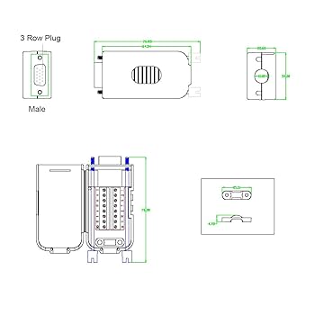 Amazon.com: Twinkle Bay D-SUB DB15 Male 15Pin Jack Port to