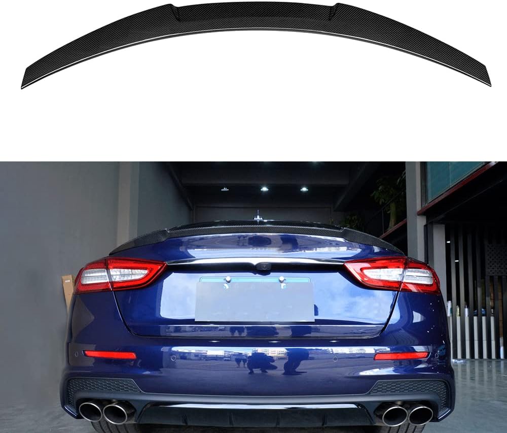 Rear Trunk Spoiler Boot Wing Carbon Fiber M4 Style for Maserati Quattroporte Sedan 2013-2018