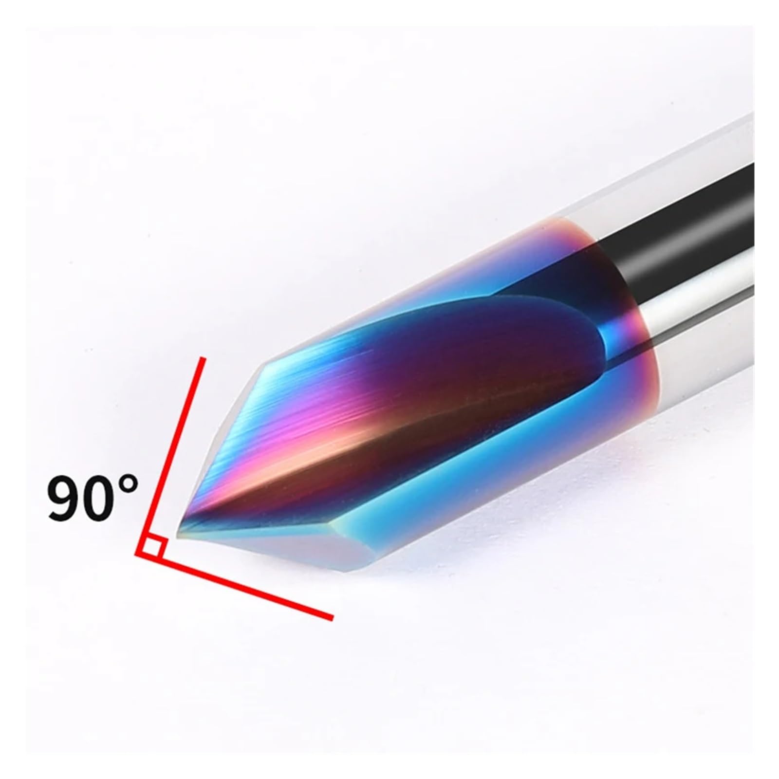 Juego de Brocas avellanadas con Revestimiento Aluminio for fresado Ranuras Rectas Metal(6.0MMx6Dx50L,HRC55x2F)