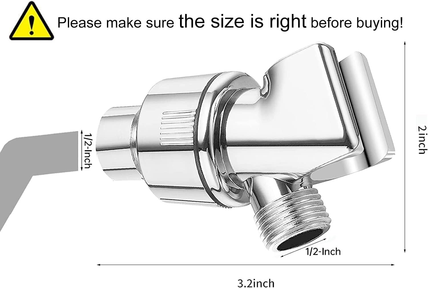 Shower Arm Holder for Handheld Shower Head, Adjustable Mount Braet,