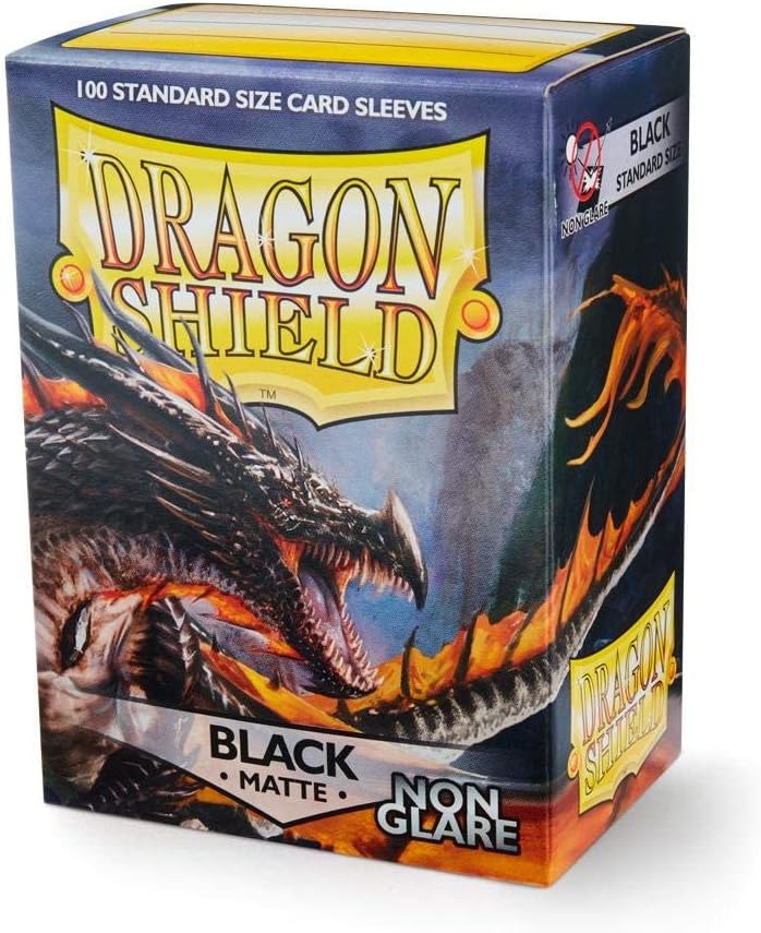 Dragon Shield Non-Glare Matte Clear Standard Size 100 ct Card Sleeves Individual Pack