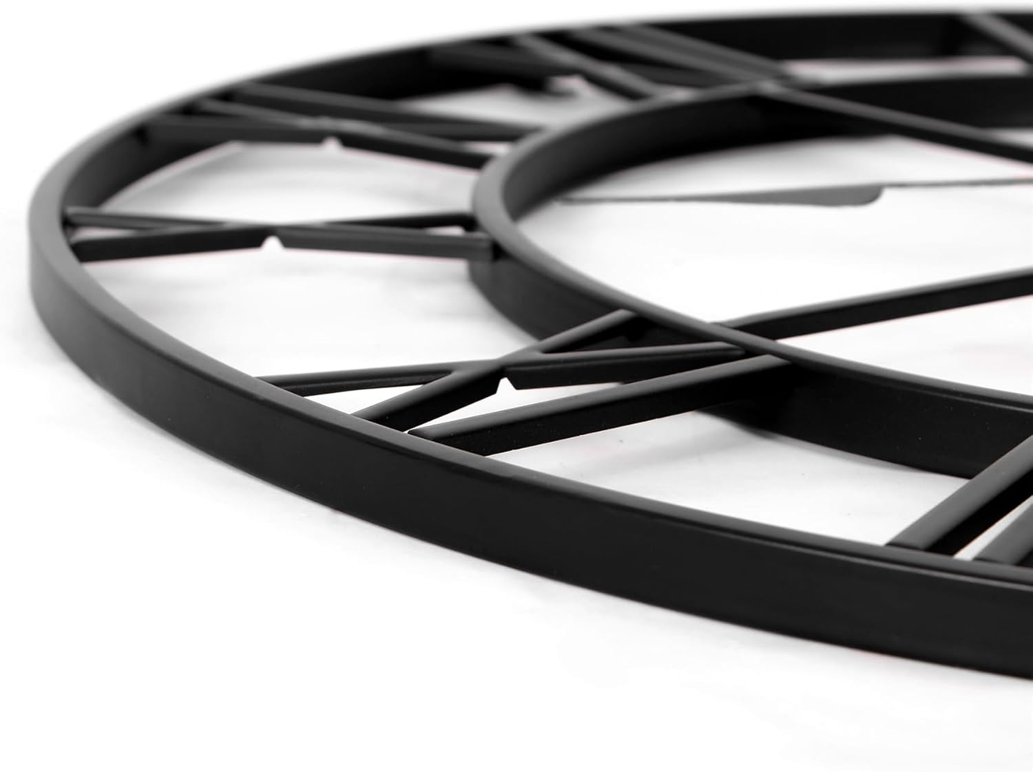 30 Inch Wall Clock Decorative, Oversized Large Black Metal Roman Numeral Silent Wall Clocks for Modern Farmhouse Living Room Decor