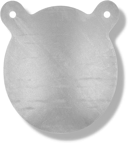 Vista 13 de Ar500 Steel Targets Rifles – 4000 fpe – 1/2 pulgada Ar 500 Steel Gong Target – Corte láser certificado acero chapado en zinc – Ar 500 objetivo