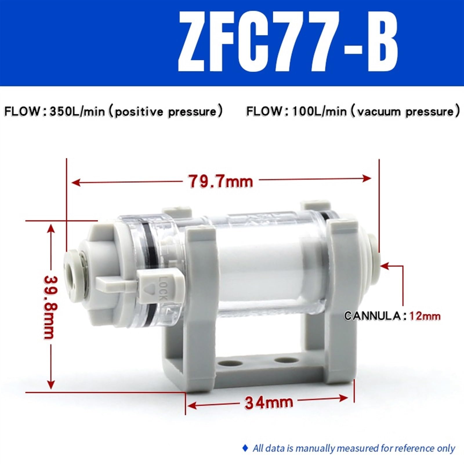 Filtro de vacío de tubería de presión negativa zfc74-b / zfc53-b / zfc54-b / zfc75-b / zfc76 77-b ( Size : ZFC77-B )