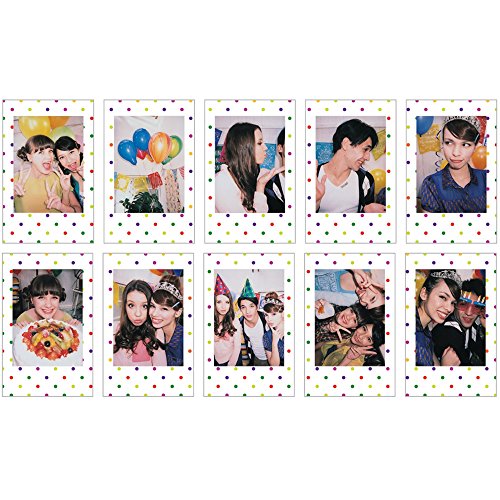Fujifilm Instax Mini Instant Film 3 Pack Bundle (30 Sheets) With Stained Glass, Candy Pop & Stripe Instant Film #TOP4