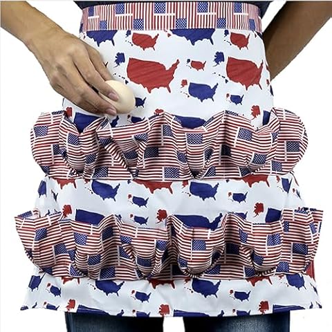 LIKPOJA 12 Pocket Egg Collecting Apron Cover