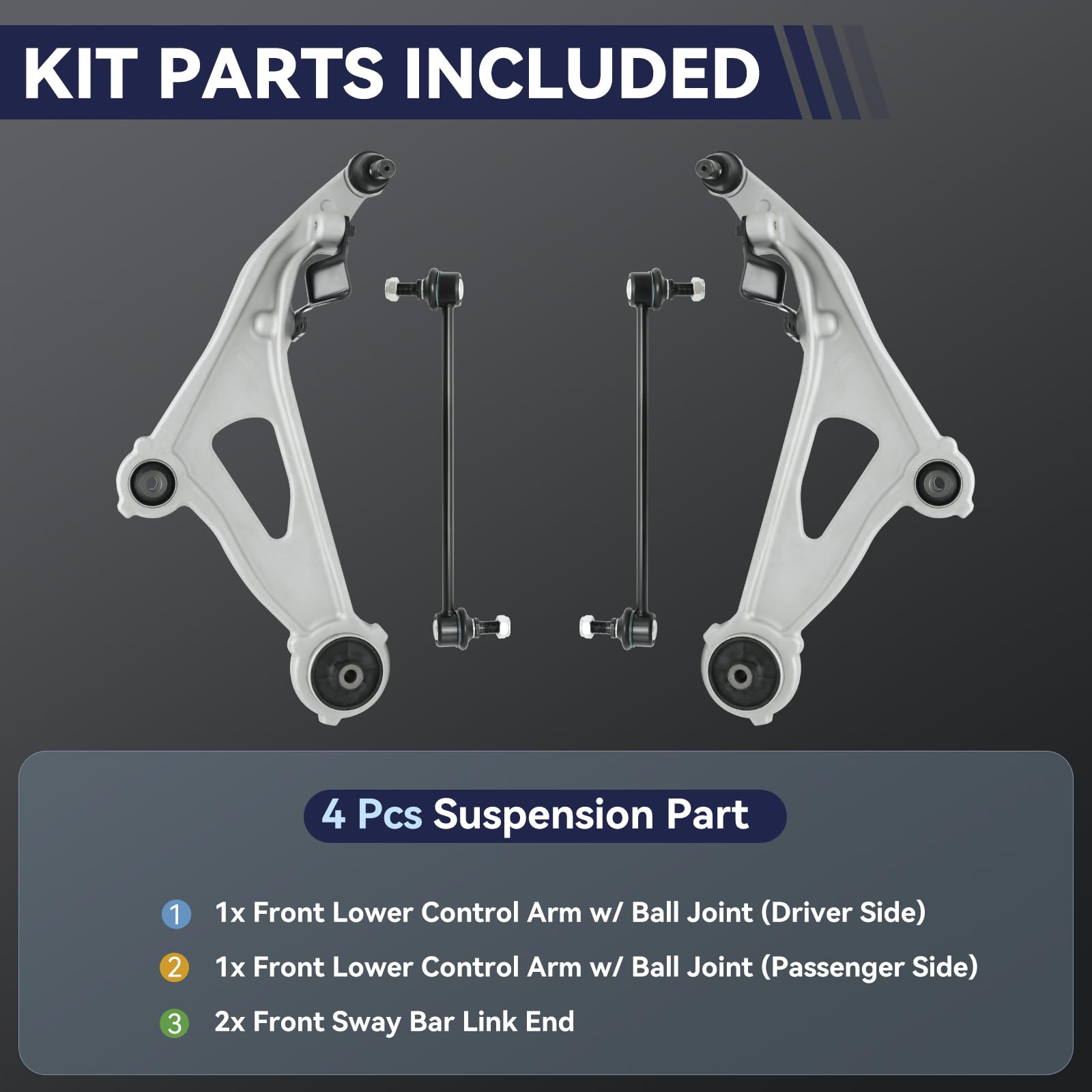 Amazon.com: Front Lower Control Arm Assembly with Ball Joint