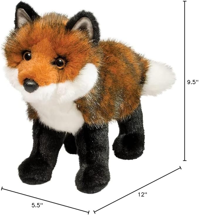 Douglas Zorro Rojo Suave Peluche Relleno miniatura 2