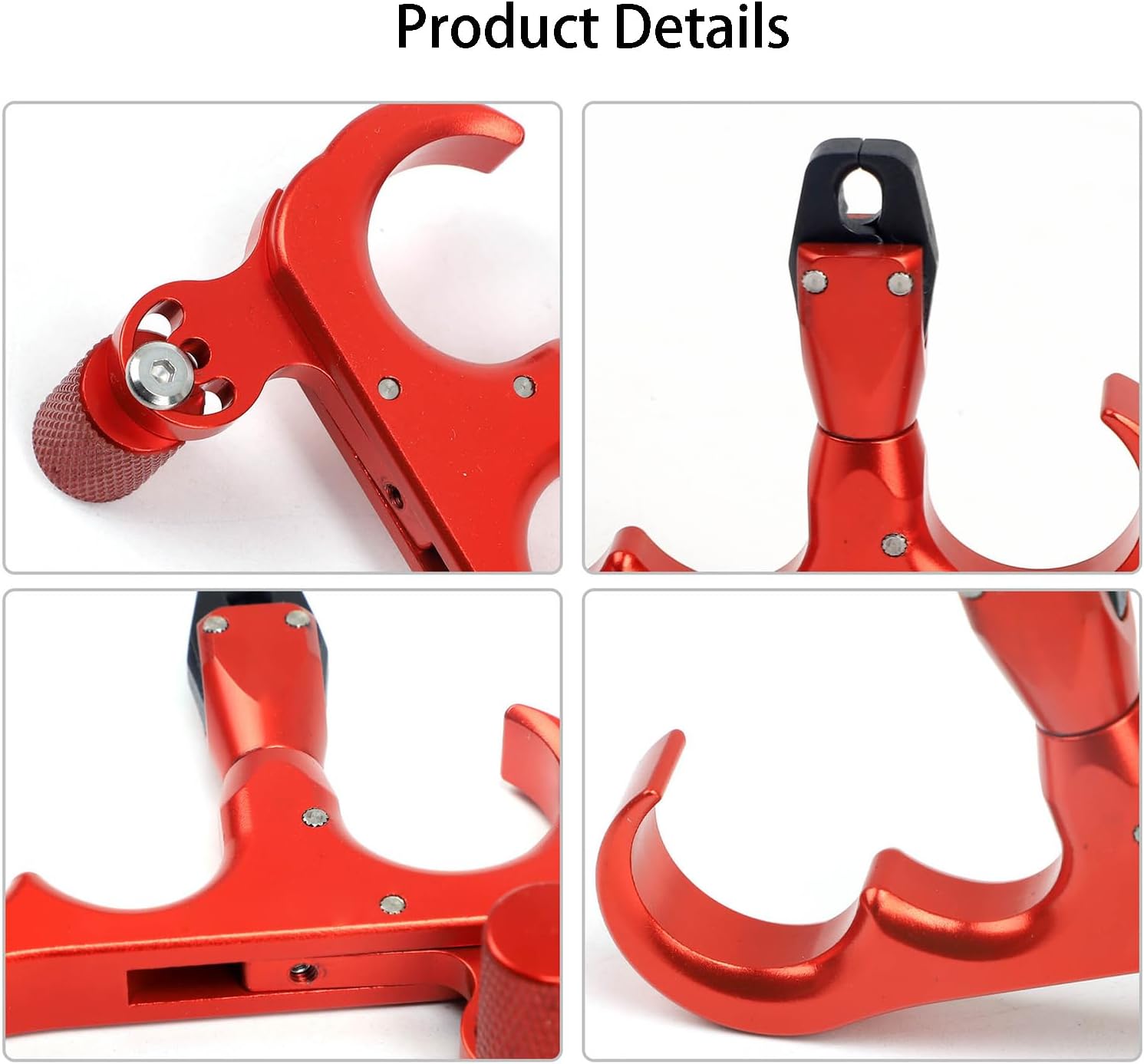 Bow Trigger Release Archery Release Trigger 360° Rotating Pliers Head Adjustable Trigger Position for Adults Youth Hunting Shooting Accessories