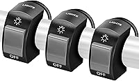 Vista 8 de Frienda 3 interruptores de faros delanteros de motocicleta, interruptor de palanca de manillar de 7/8 pulgadas, 22 mm, 12 V, botón de encendido