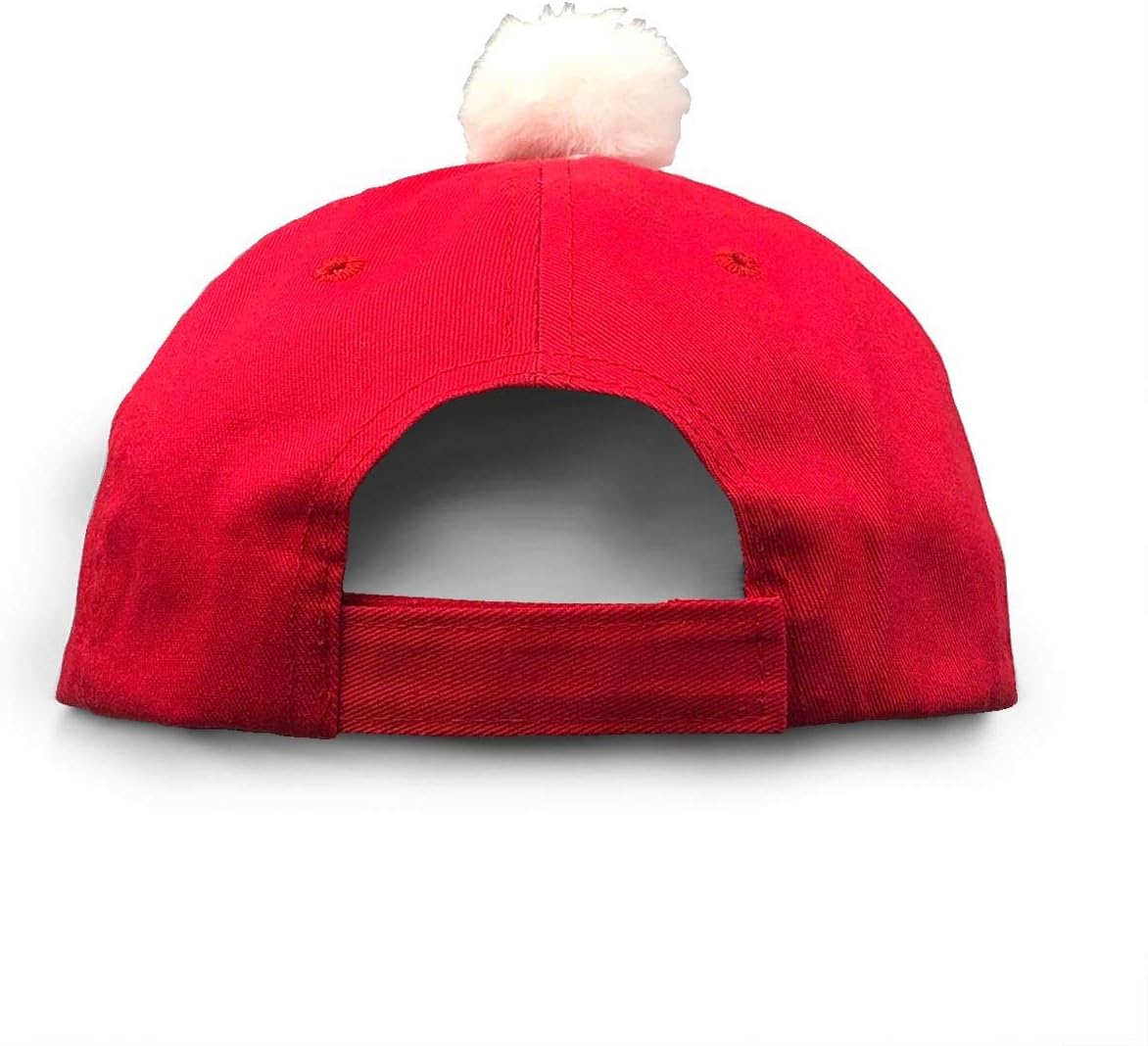 KKMKSHHG Merry Christmas Hat Unisex Adult Vintage Adjustable Santa Baseball Cap Red/White - Image 4