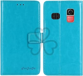 Blue Book Stand Retro Business Flip Leather Protector Phone Case Cover Etui Wallet For Tosaju CHAKEYAKE Uleway Big Button