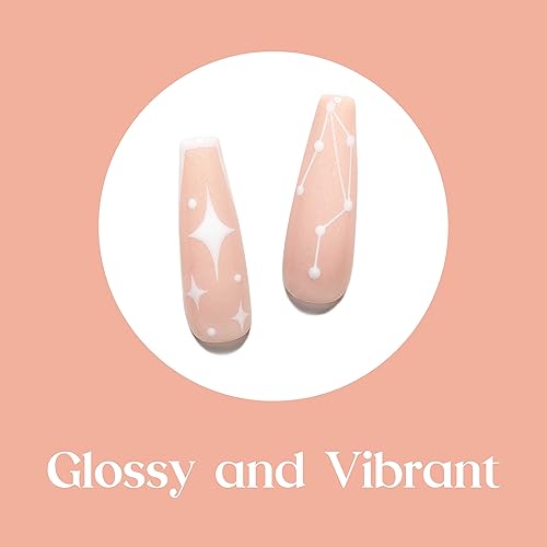 Miniatura 6 de Beetles Libra - Juego de esmaltes de uñas de gel de 6 colores transparentes, gelatina, rosa y nude, esmaltes semipermanentes para lámpara UV, ideal