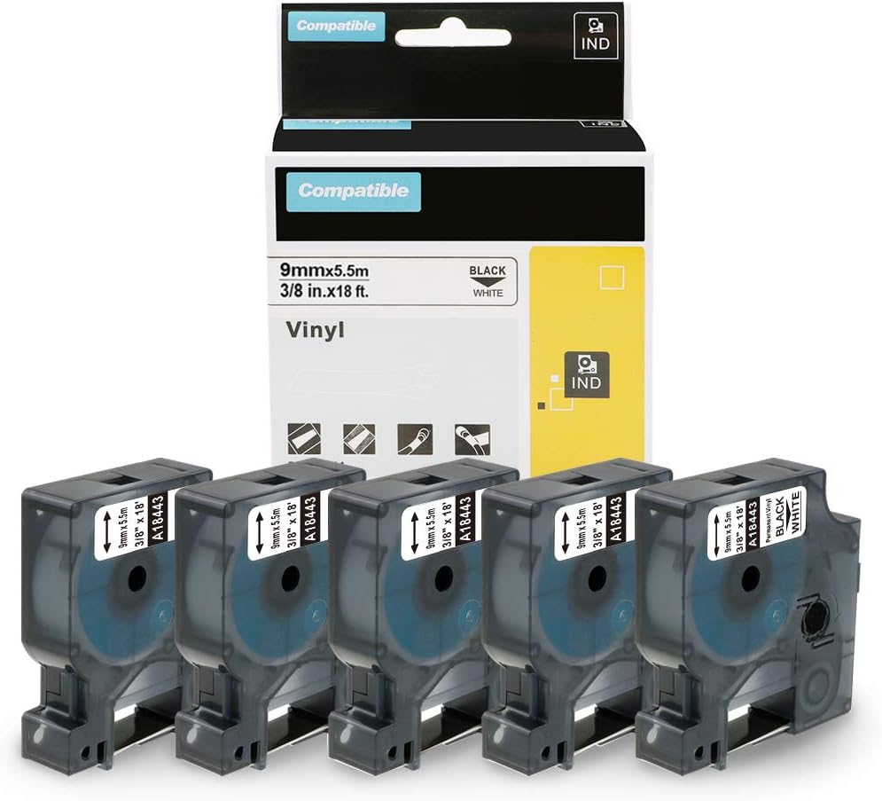 Compatible with Dymo Rhino 5200 4200 Label Tape Replace for