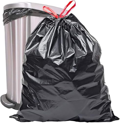 Miniatura 2 de BOLSAS DE BASURA DE COCINA ALTA NEGRA CON CORDON, 30 GALONES, 56 CT