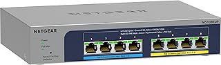 NETGEAR 8-Port Ultra60 PoE Multi-Gigabit Ethernet Plus Switch (MS108EUP) - Managed, with 4 x PoE++ and 4 x PoE+ @ 230W, Desktop or Wall Mount, and Limited Lifetime Protection