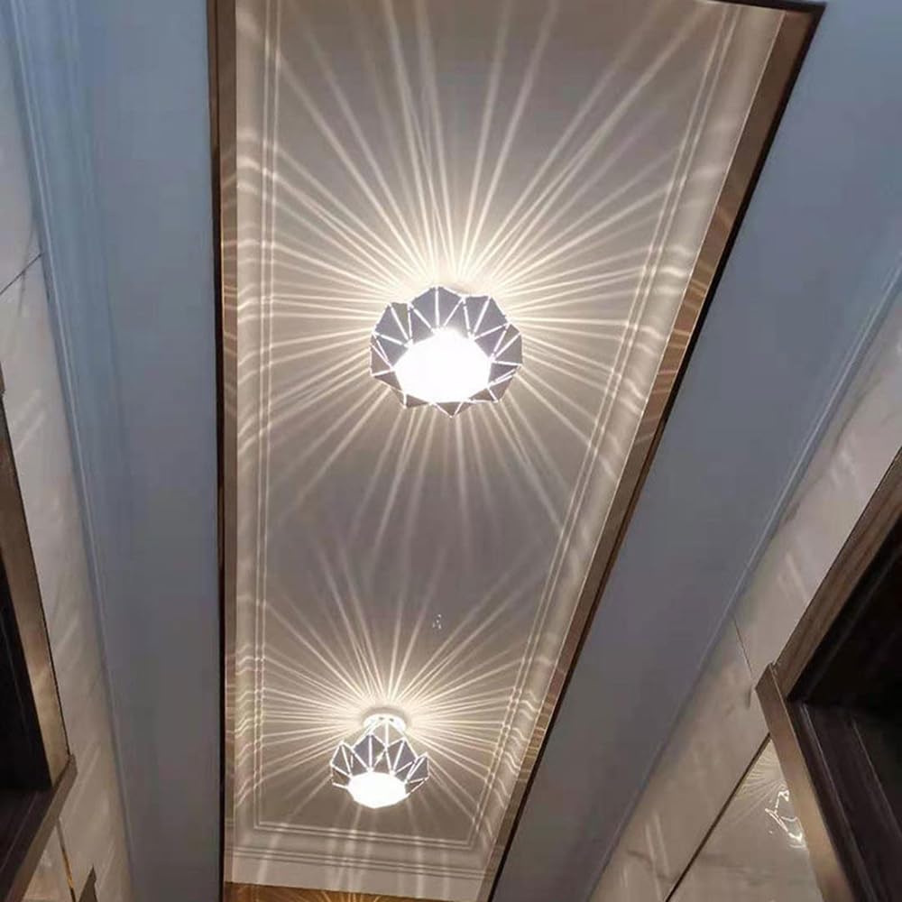 XDIAN 7W SMD LED Ceiling Lamp Diamond Shape Lighting Hallway