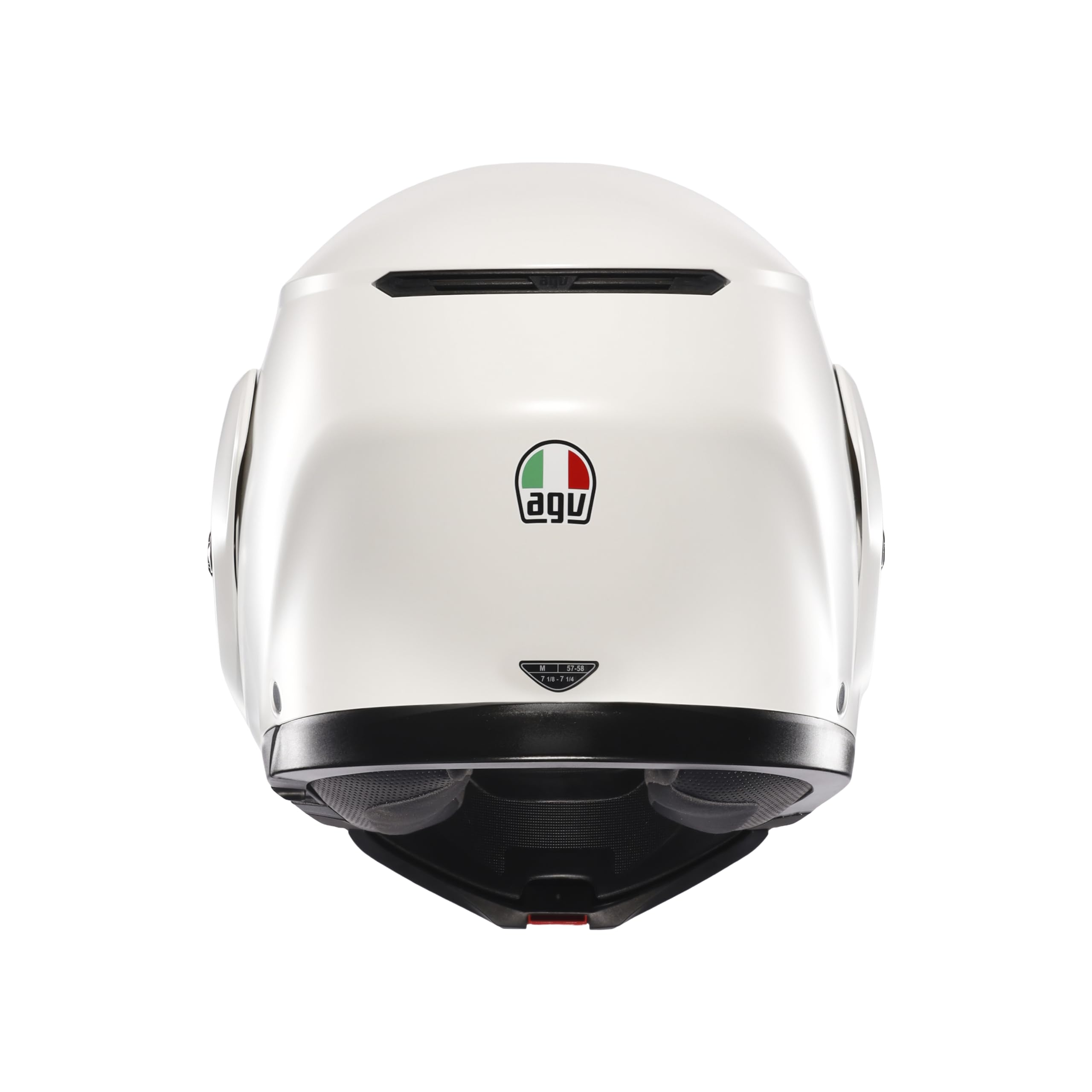 AGV Streetmodular ECE 22-06 Mono, Casco De Moto Modular Homologado ECE 22-06 P/J con Pantalla Parasol, Blanco Materia Mate, L