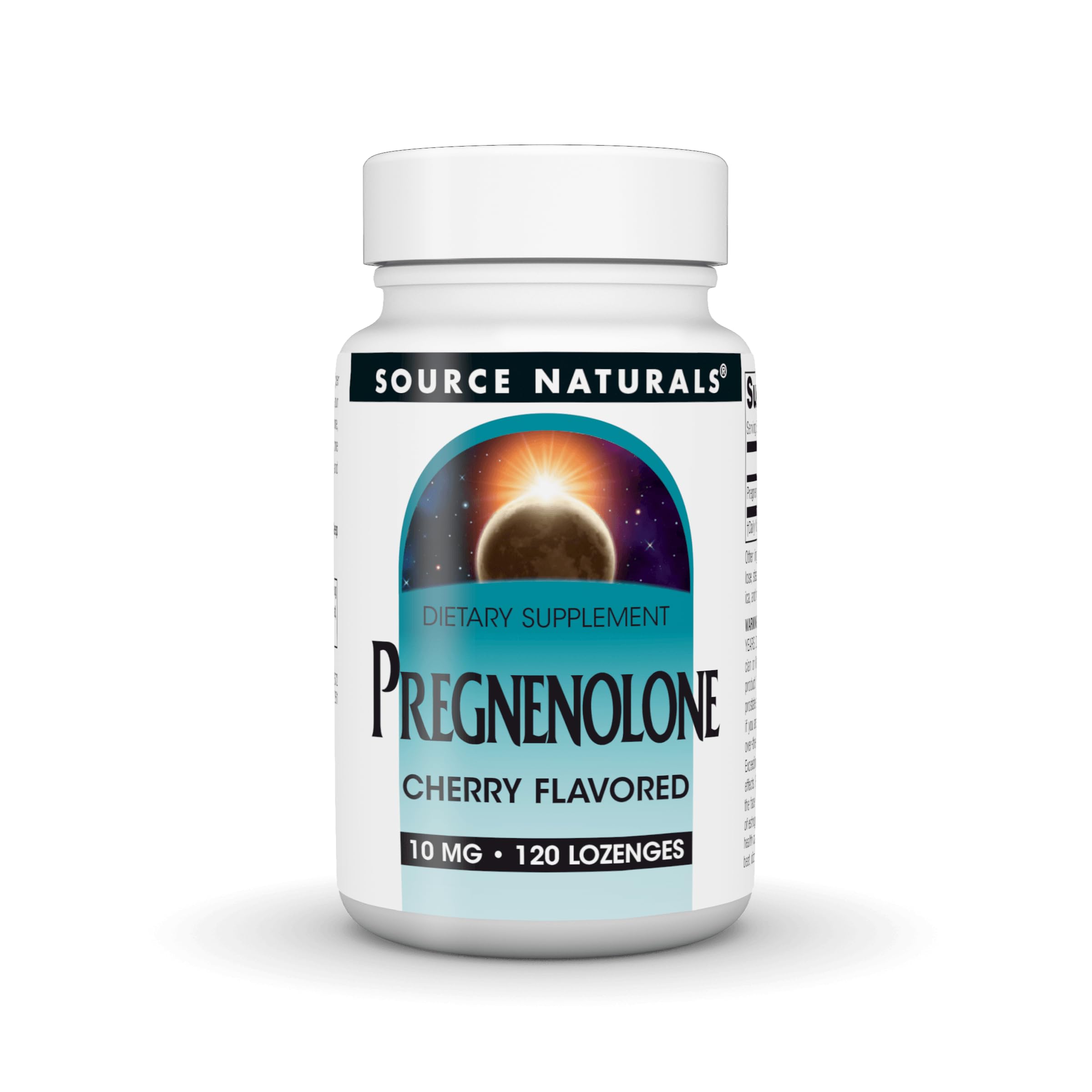 Source Naturals Pregnenolone, 10 mg - 120 Lozenges 120 Count (Pack of 1)