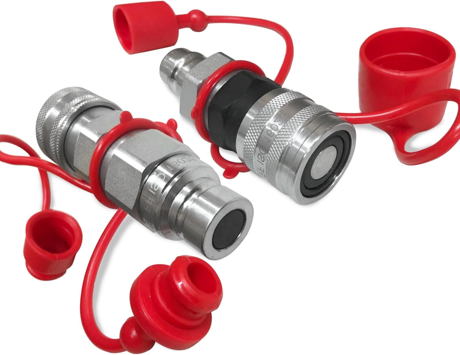 Flat Face ISO 16028 to Ag ISO 5675 Pioneer Style Hydraulic Quick Connect Coupler