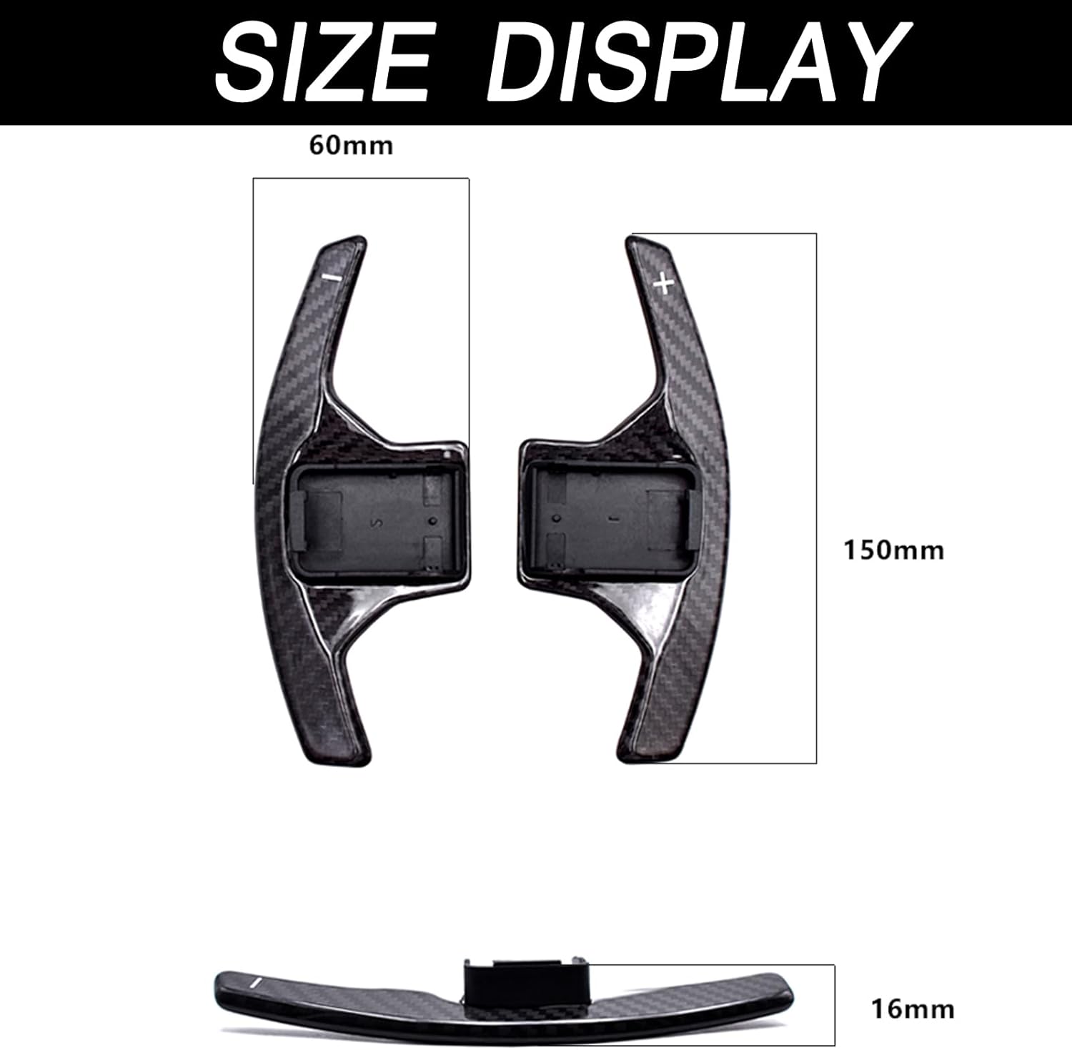 1 Pair Carbon Fiber Steering Wheel Shift Paddle Extended Shifter Cover for Nissan GTR Car Accessories
