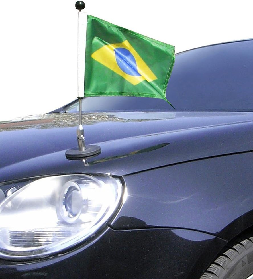 Magnetic Bonnet Car Flag Diplomat-1 Brazil