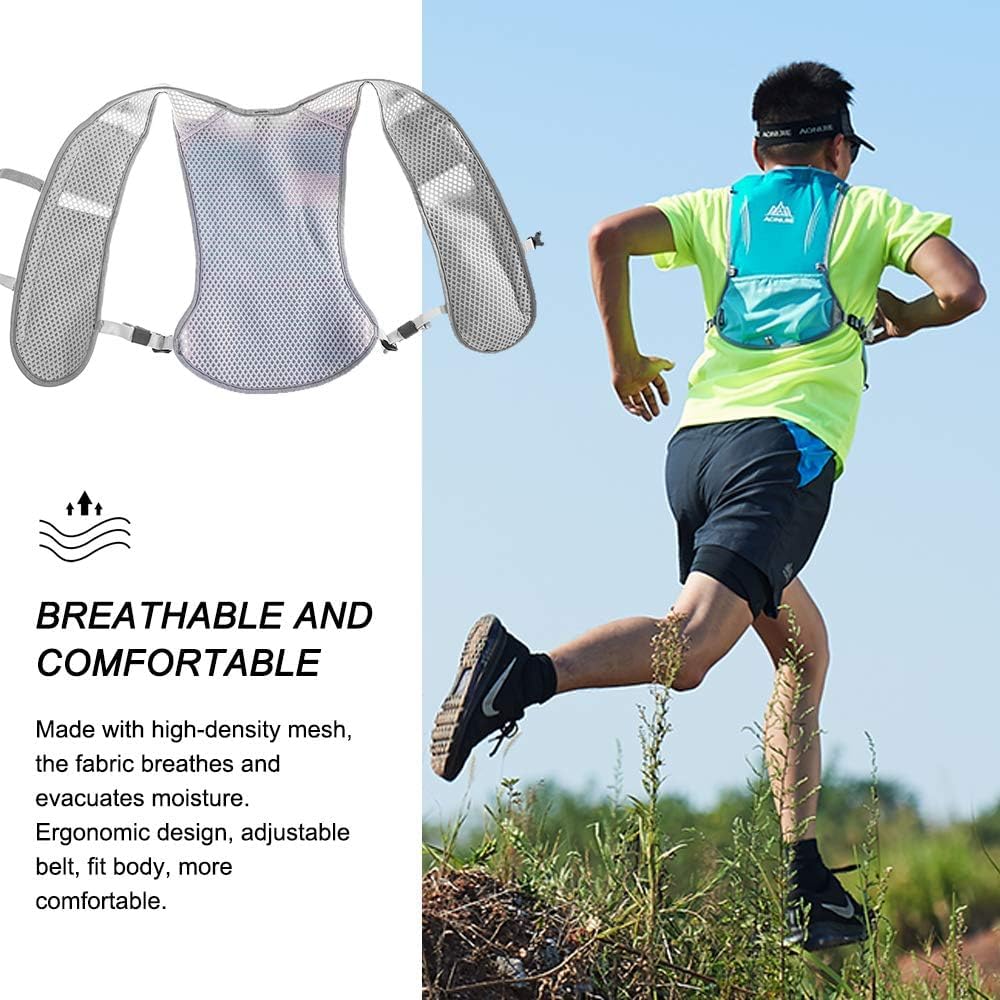 Sac à dos d'hydratation multifonction 5 l Super léger Gilet d'hydratation respirant réglable pour la randonnée