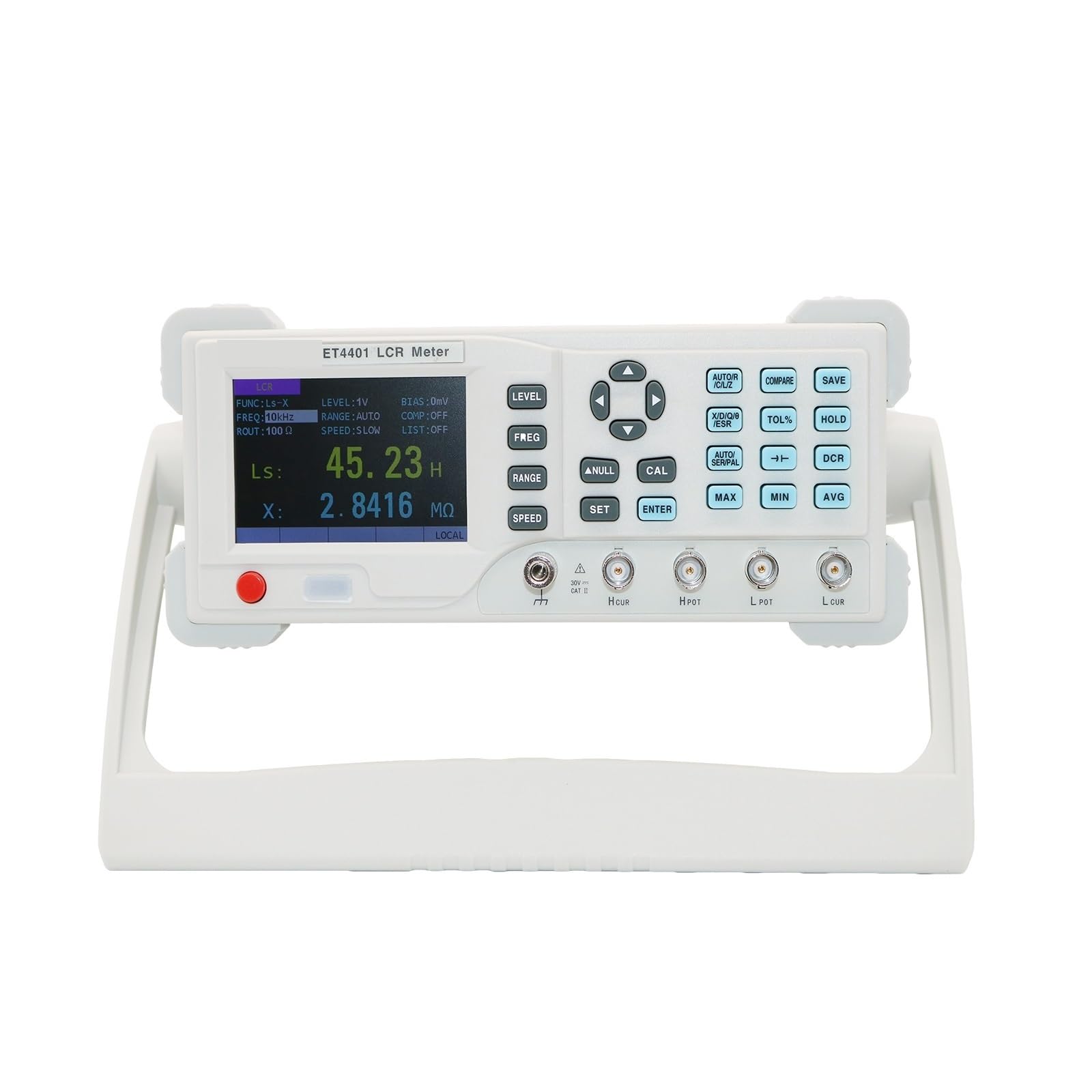 Medidor LCR Digital de Escritorio de 10 Hz a 100 KHz, Instrumento de medición de capacitancia, Resistencia, impedancia e inductancia | ET4410