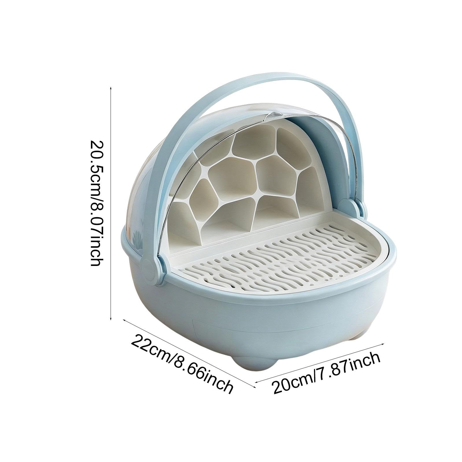 perfk Caja de cría de Gusanos de, Jaula de incubación, hogar para Tortugas y Geckos, Caja de Crecimiento para Gusanos de, contenedor de cría de, Azul