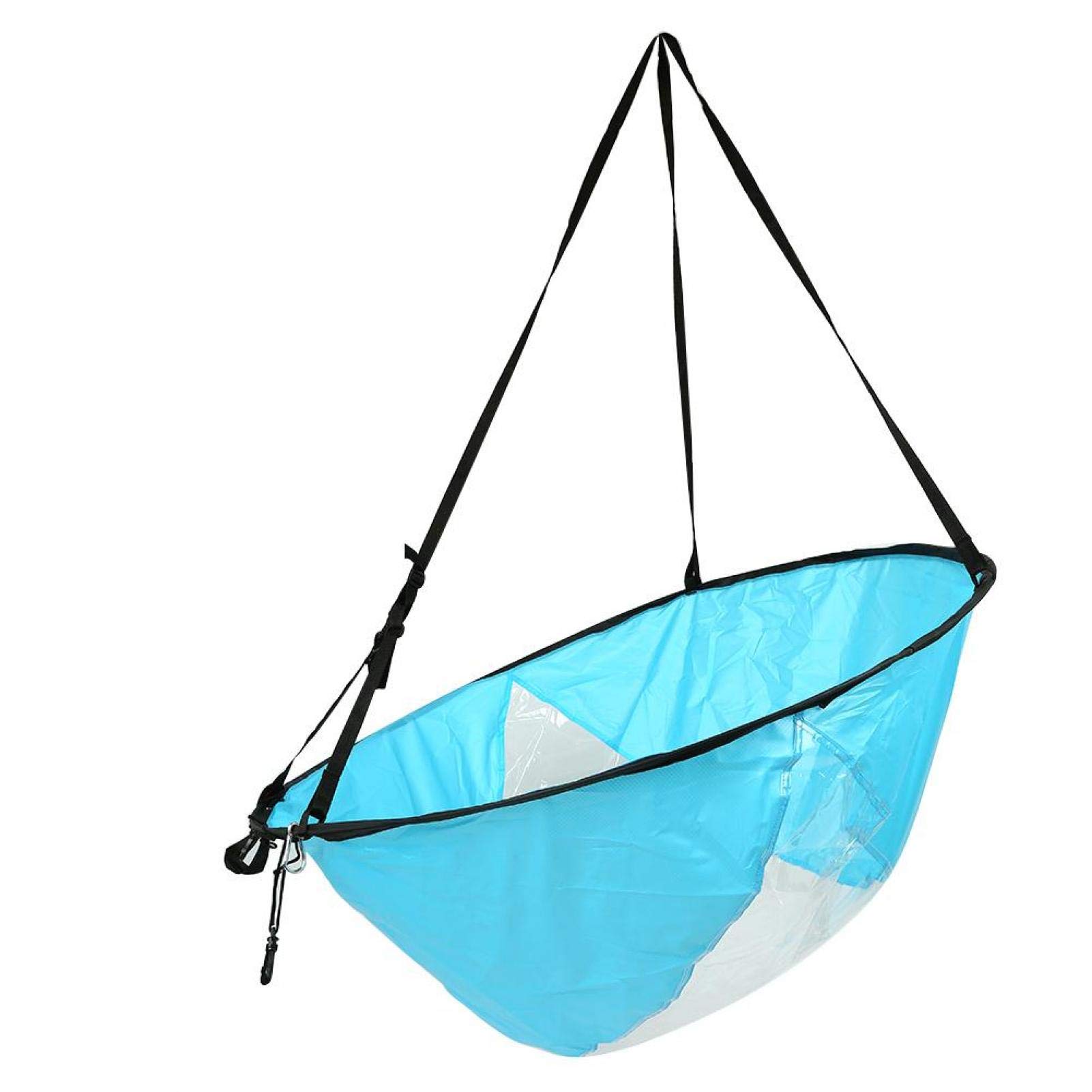 OUKENS Boating Kayak Sail, 3 Colors 108cm Foldable Kayak Wind Paddle Board Sail with Clear Window and