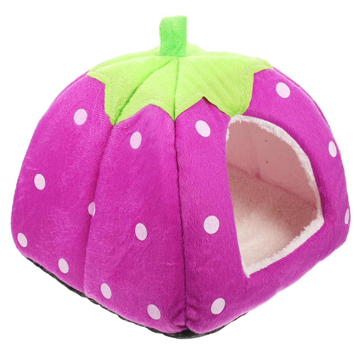 Escondite Cálido para Hámster y Conejillo de Indias, Tienda de Campaña de Tela Lavable, Tamaño M, Color Púrpura, Refugio Cómodo para Jaula de Roedores Pequeños