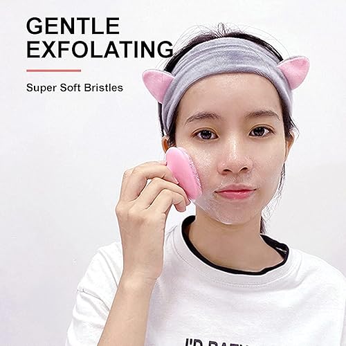 Miniatura 6 de Mini cepillo exfoliante facial de silicona, almohadilla de limpieza facial manual, limpiador facial suave para exfoliar y masajear poros para todo