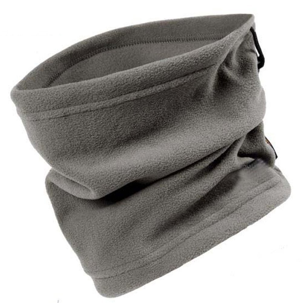 Elandy Unisex Multifunctional Polar Fleece Neck Warmer Scarf for Outdoors Work Sport Ski Wear Mask (Grey)