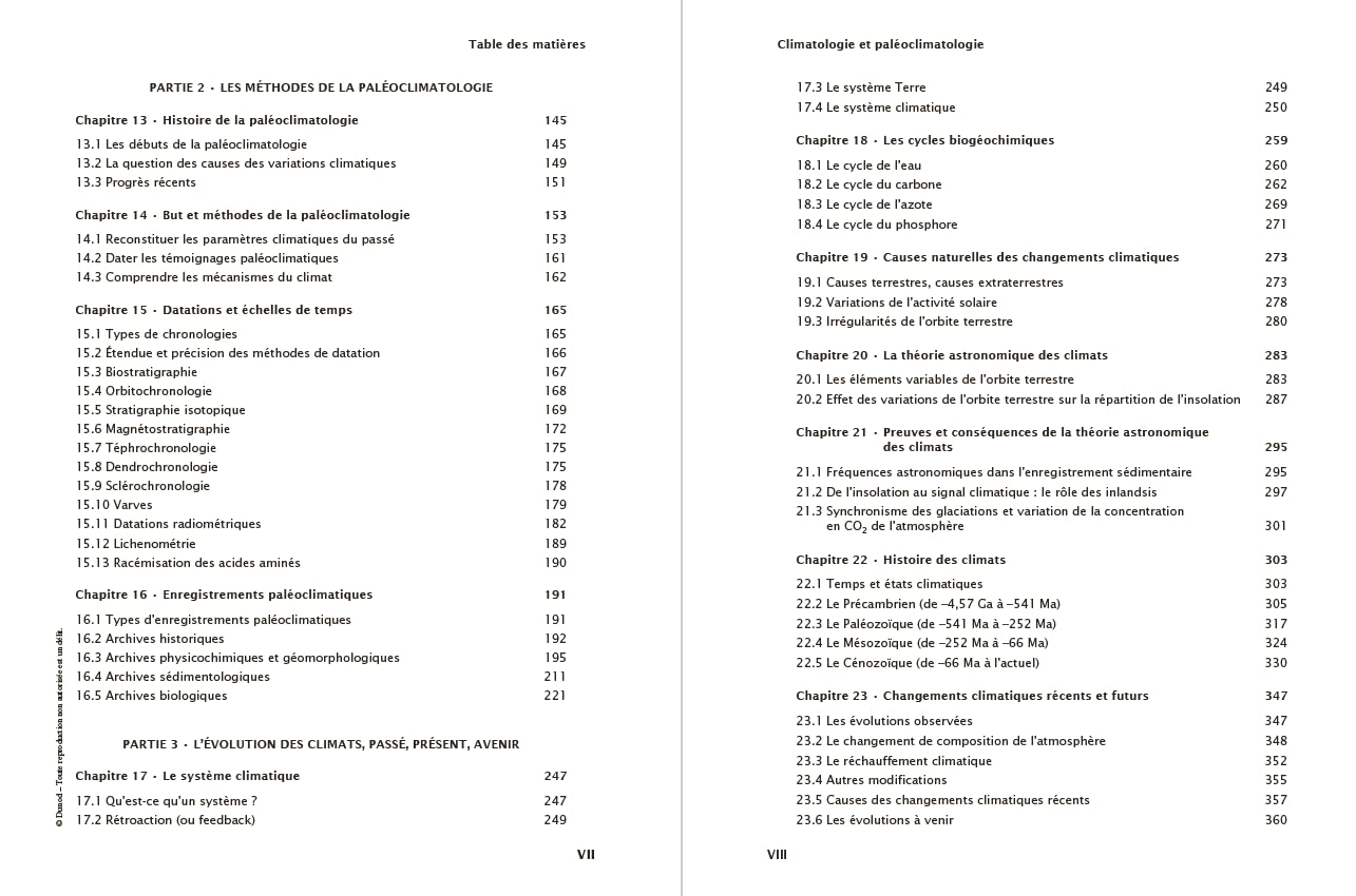 Climatologie et paléoclimatologie