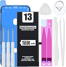 EMNT for iPhone 13 Battery 15000mAh High Capacity Li-ion Polymer Replacement Battery with Complete Repair Tool Kit and Instructions