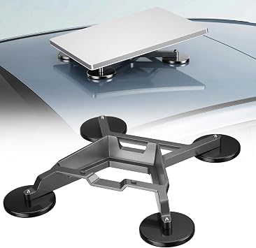 OANDYS Starlink Mini Mount, 220lbs Heavy Duty Magnetic Car Roof Mount with 8° Aerodynamic Tilt, Die-Cast Aluminum Starlink Mini Vehicle Bracket, Scratch-Free Portable Stand for RV, Truck, SUV & Boat