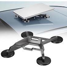 OANDYS Starlink Mini Mount, 220lbs Heavy Duty Magnetic Car Roof Mount with 8 Aerodynamic Tilt, Die-Cast Aluminum Starlink Mini Vehicle Bracket, Scratch-Free Portable Stand for RV, Truck, SUV & Boat