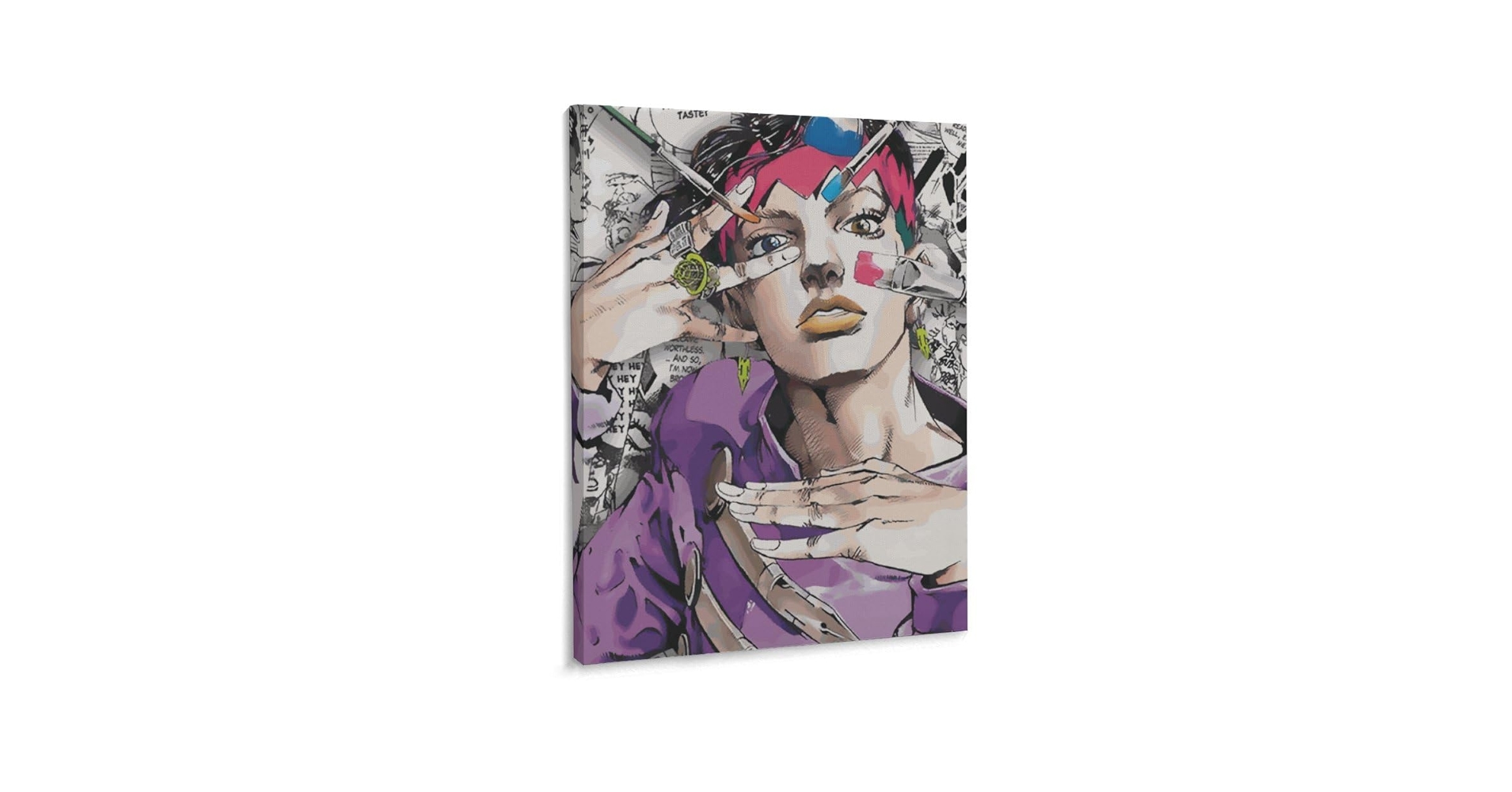 ジョジョ　アートデリ　キャンバスボード　岸辺露伴 Amazon.co.jp: 家の装飾ジョジョS奇妙なポスター壁アート岸辺