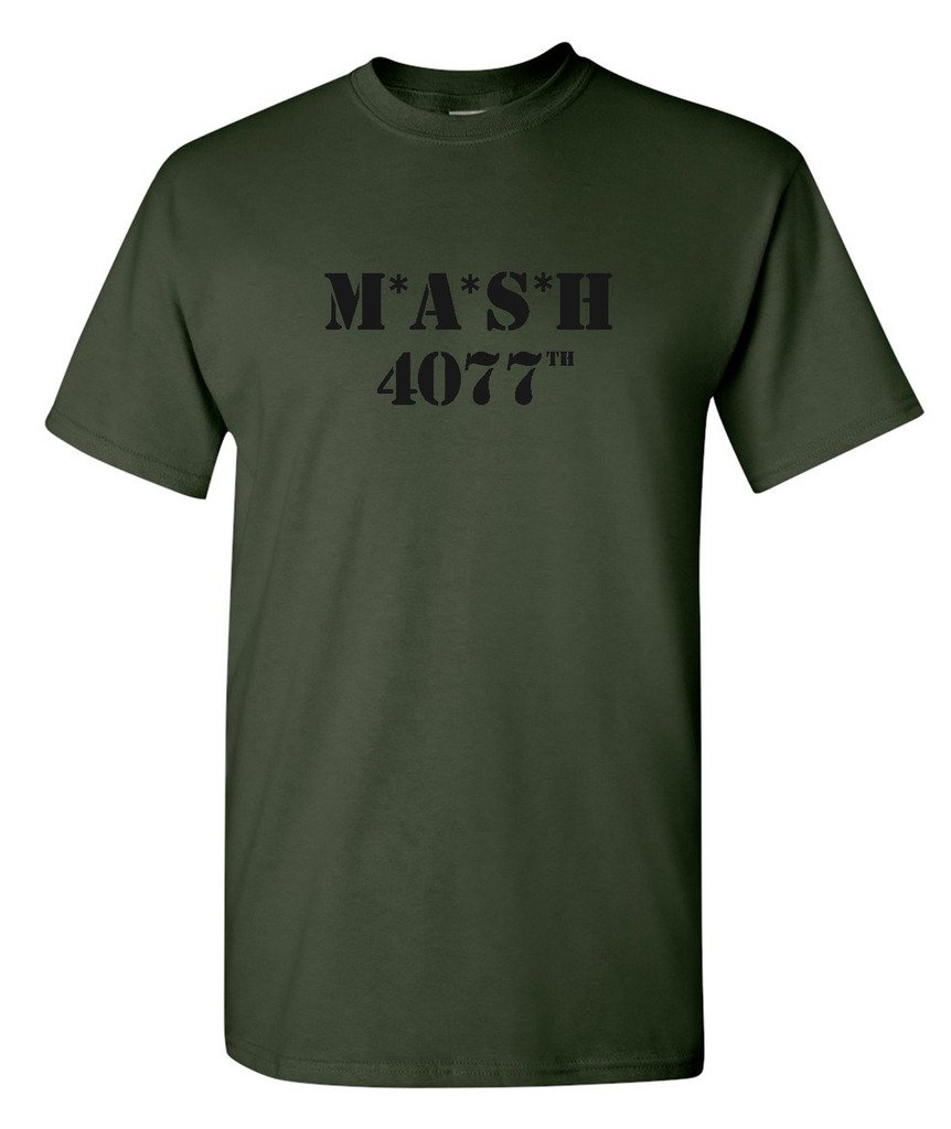 zappatee MASH 4077th Military Green Army T Shirt XXL