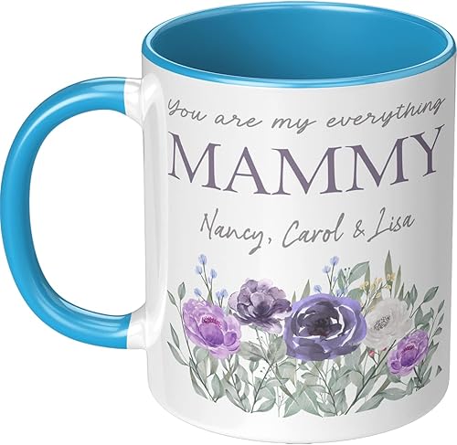 Miniatura 6 de Taza para el día de la madre para mamá de hija e hijo, taza de café divertida con la frase "Best Mom Ever", regalos para la madre más grande del