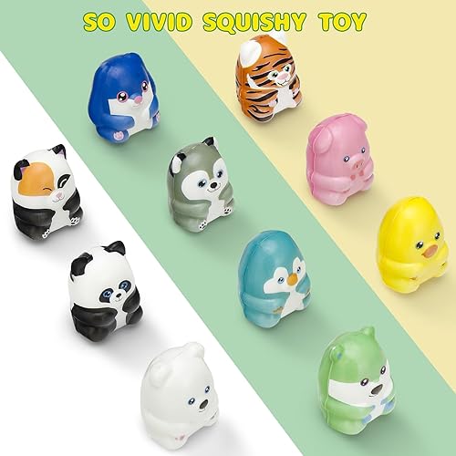 Miniatura 2 de 10 paquetes de regalos de fiesta para cestas de Pascua, juguetes esponjosos para el estrés de aumento lento para niños, bolsas de regalo de