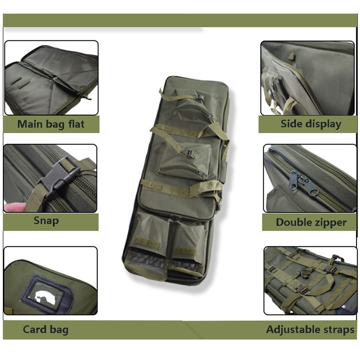 Custodia Morbida per Carabina, Zaino Tattico per fucile Borsa per il trasporto della pistola Fucile di Canna da Pesca Borsa,Custodie per fucili ad aria compressa