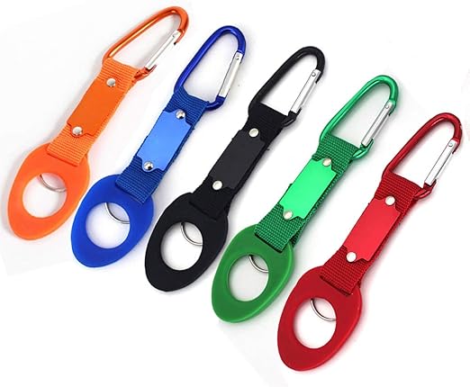 Amazon Chaslean ペットボトルホルダー カラビナ キーリング付き ペットボトルリング キャンプ 登山に 水分補給 5色セット 水筒 マグボトル用アクセサリー オンライン通販