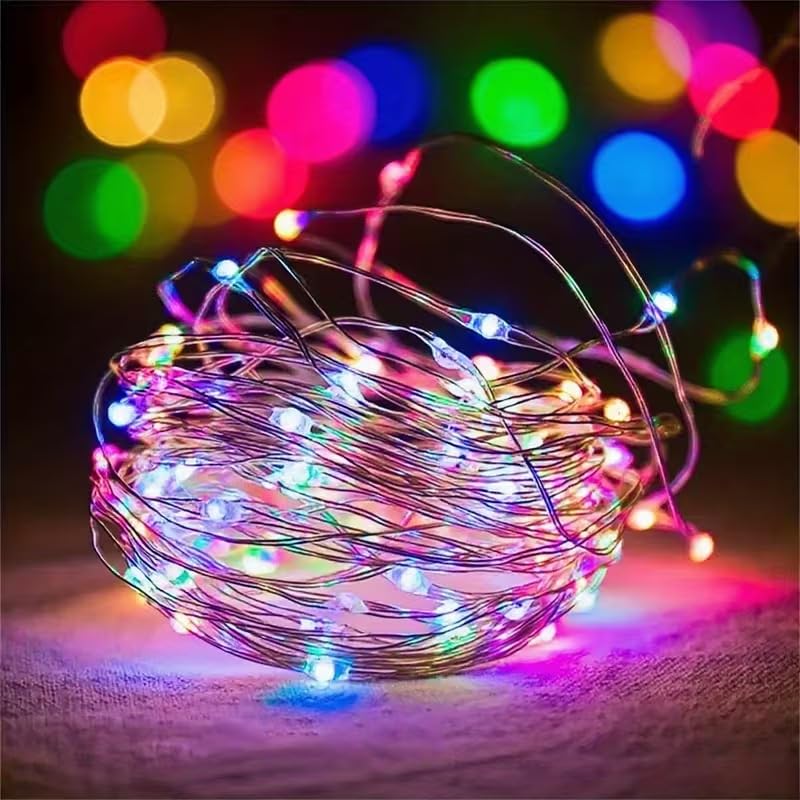 BakGelAl Pilli RGB Peri LED Işık 5 Metre, Dekoratif LED Şerit Işık, Renkli LED Aydınlatma, Oda Süsleme Işığı (5 Metre)
