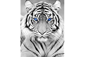 RICUVED White Tiger Diamond Painting: A Stunning Work of Art for Your Walls